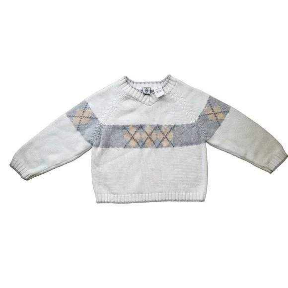 Bowen & Wright Argyle Sweater Boys Girls Size 5 - Picture 2 of 6